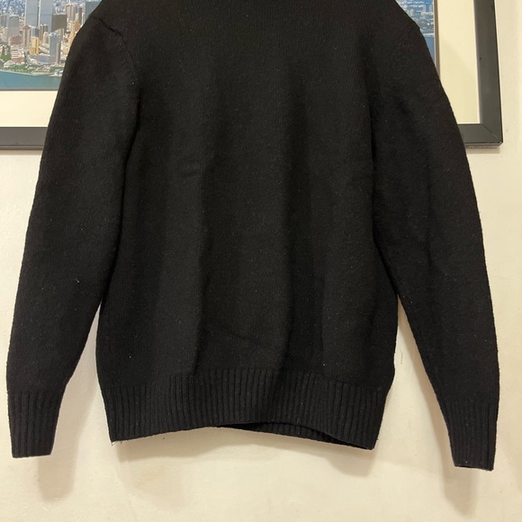 Zara turtleneck navy blue Unisex sweater size L - Picture 6 of 10